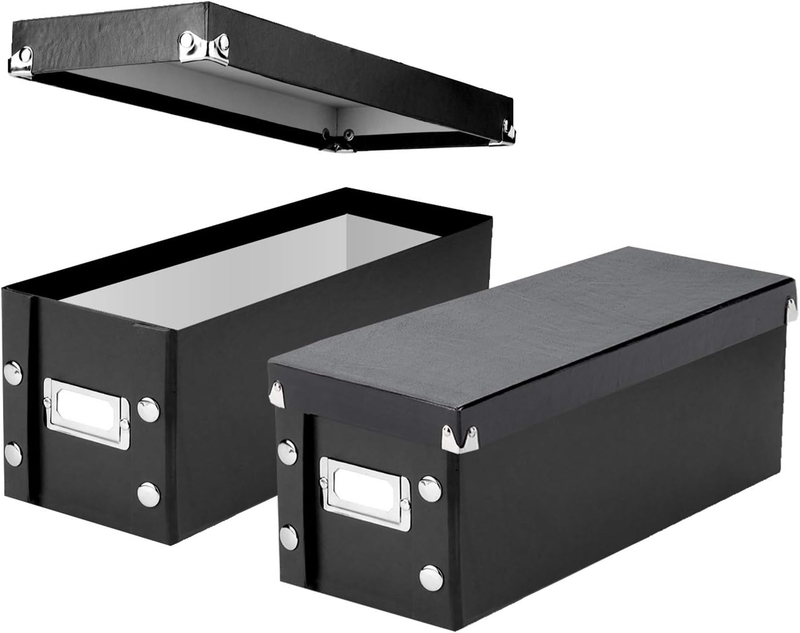 Snap-N-Store CD Storage Box - 2 Pack - Durable 5.1 X 5.1 X 1