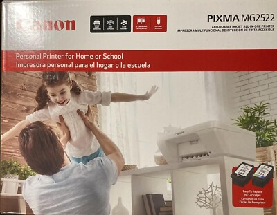 Canon PIXMA MG2522 Wired All-in-One Color Inkjet Printer w/ INK USB Cable