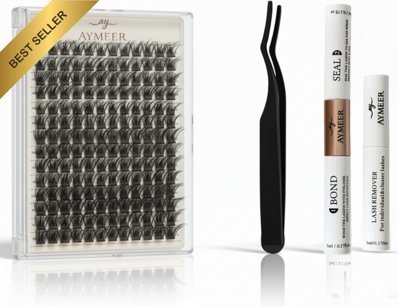 Eyelash Extension Kit, Wispy Cluster Lashes 8-16Mm C Curl Mixed Length Individua