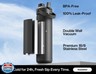 POWCAN 26 oz Insulated Water Bottle with 2-in-1 Straw and Spout Lid, Keep Cold 24H, Leak-Proof, Fits in Car Cup Holder, Stainless Steel Water Bottle for Sports, Travel, and School (Dark Knight)