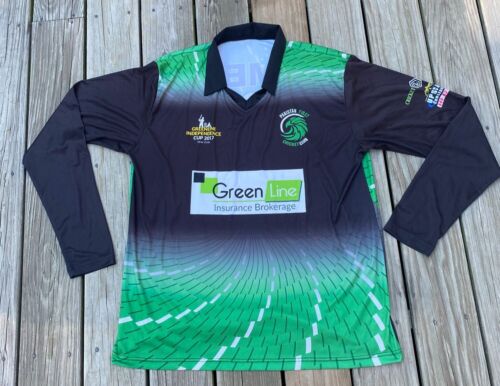 Pakistan Cricket Club New York Greenline Cup Long Sleeve Graphic Jersey Mens XL