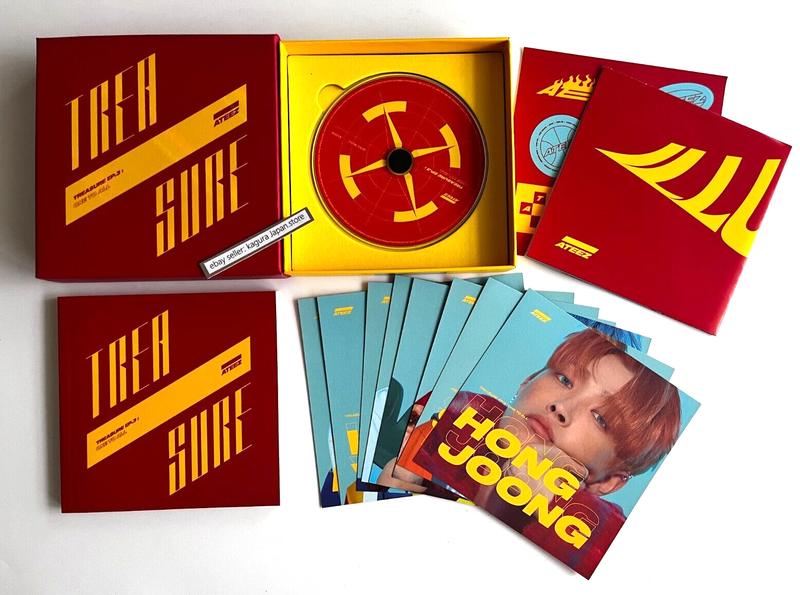 ATEEZ  TREASURE EP.1  ジョンホ サイン メンバーサイン付】ATEEZ TREASURE EP.1 (韓国盤) アルバム