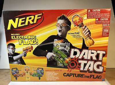 Nerf Dart Tag Capture the Flag Complete 2 Player Set Brand New