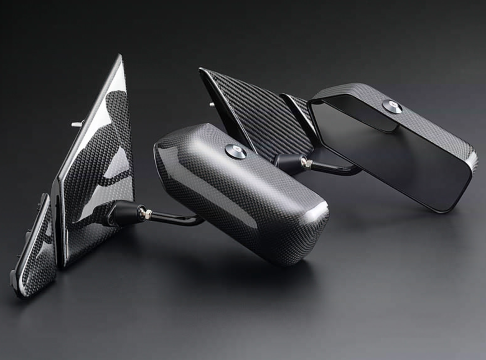 JUN AUTO CARBON SIDE DOOR MIRROR KIT FOR MITSUBISHI LANCER