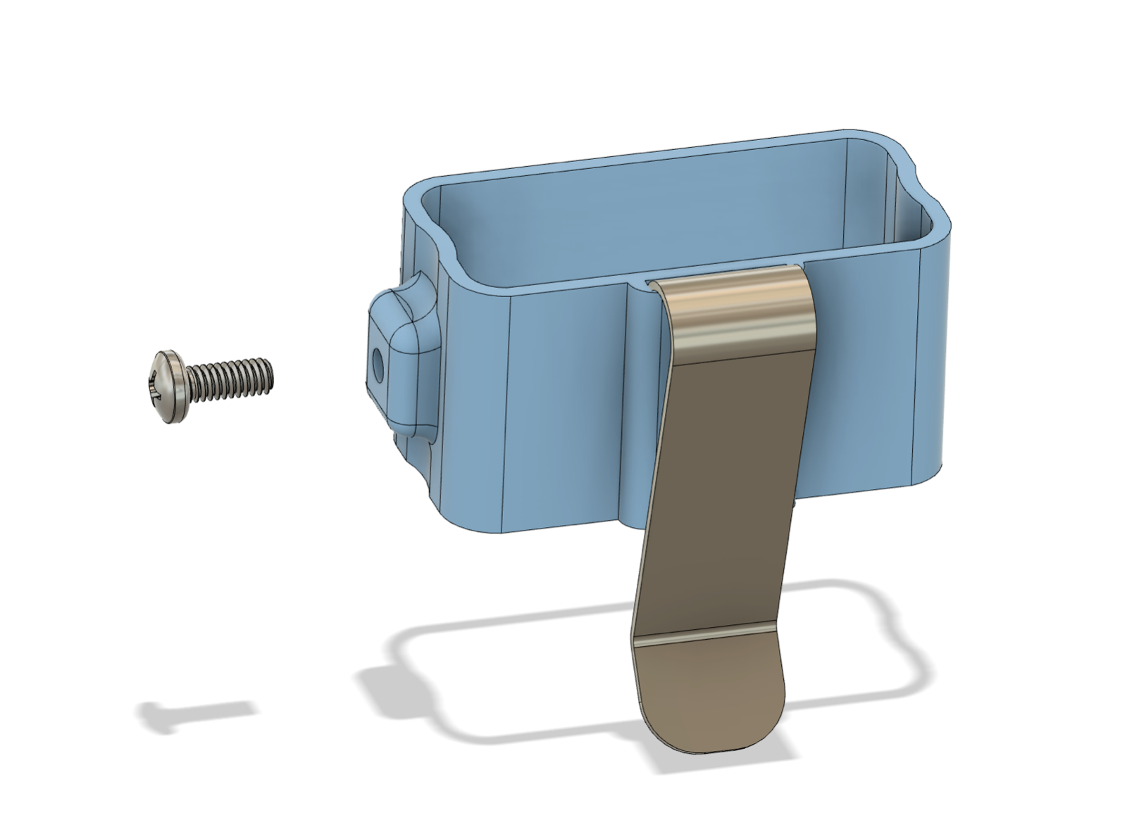 Fenix E03R V2 Hat/Pocket Clip - 3D printed (flashlight not