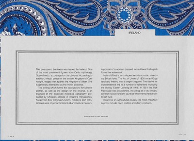 Banknotes of All Nations Ireland 1982 1 pound P 70c UNC Prefix LHG