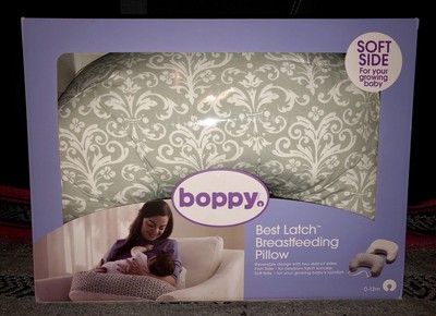 Boppy Best Latch Kensington Gray Womens Breastfeeding Pillow Infant Nursing (Boppy Best Latch Nursing Pillow)