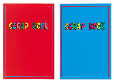2 x Large Scrapbooks 31cm x 22cm 32 page scrap books Red & Blue Laminated covers