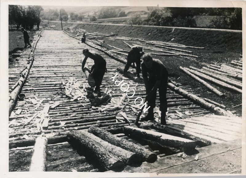 Photo Wk2 Wehrmacht Pionniers Ã Strassenbau X171