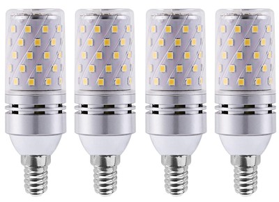 LED Corn Light Bulb E14 Base LED Chandelier Bulbs 12W LED Lamp 120 Watt Equiv...