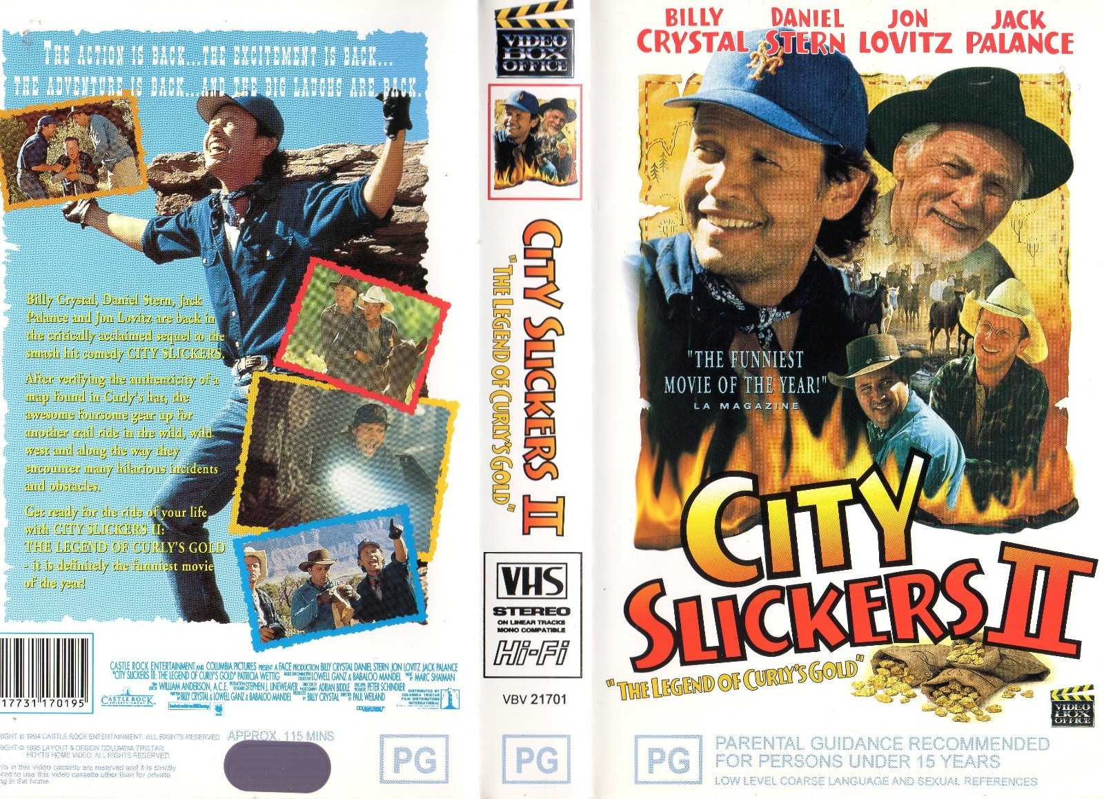 CITY SLICKERS II Billy Crystal - VHS -PAL -NEW-Never played