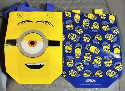Minions Despicable Me 2-Pack Reusable Tote Bag (6.75 X 8.25 )