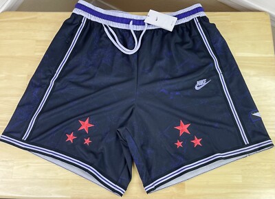 Nike Dri-Fit Flight Black/Purple Basketball Shorts DQ3530-010 - Men s 2XL - NWT