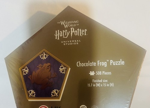 Universal Studios Harry Potter Chocolate 508 Pieces Frog Puzzle New With Box 15”