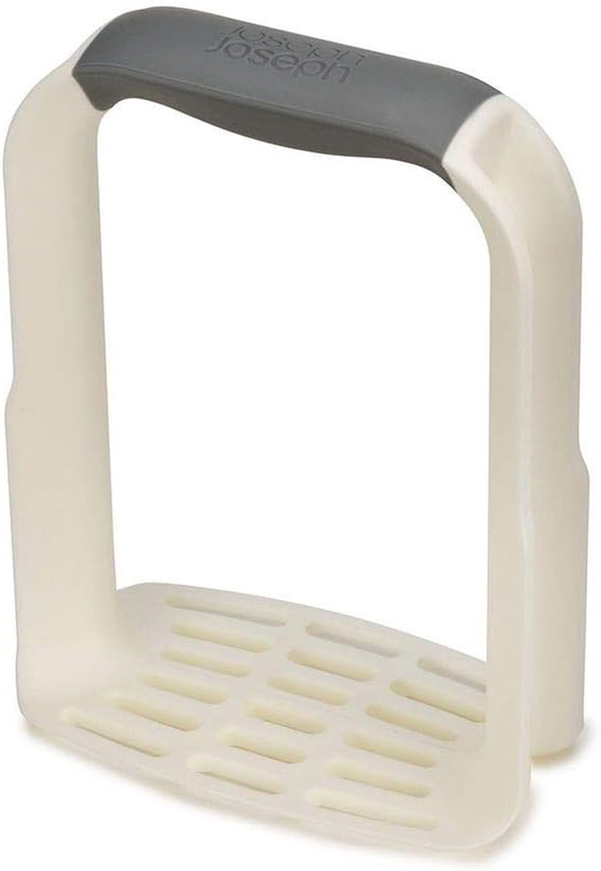 Easy-Mash Ergonomic Potato Masher - White