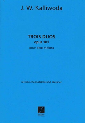 J.W. Kalliwooda Trois Duos Opus 181 - Pour Deux Violons (EMS5184)