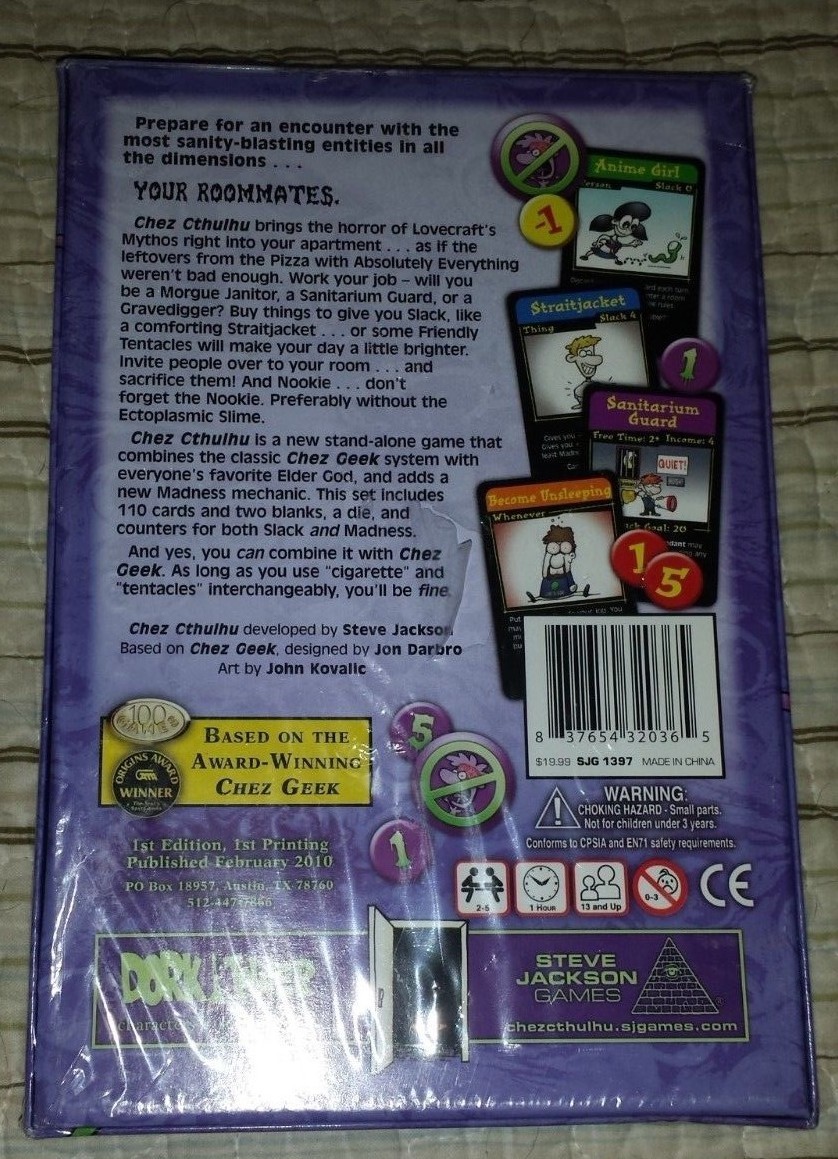 Chez Cthulhu Card Game NISB by Steve Jackson Games
