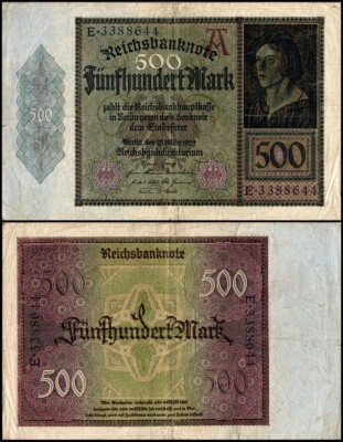 Germany 500 Mark, 1922, P-73, Used | eBay