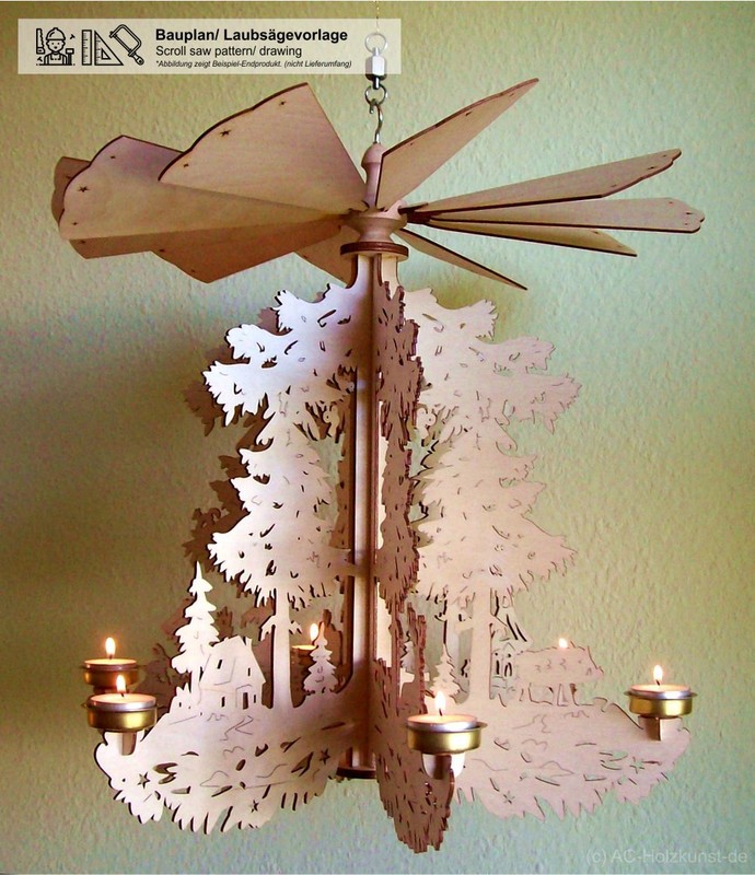 Top Vorlage HÃ¤Ngepyramide Steckbar Erzgebirgswald 42cm LaubsÃ¤Gen HÃ¤Ngeleuchter