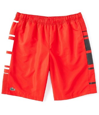 

Lacoste Мужские шорты в полоску SPORT RED-3XL, Красный, Shorts