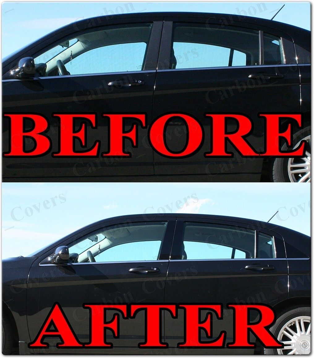 Chrome Pillar Posts for Kia Sorento 03-10 6pc Set Door Trim Mirror Cover Kit