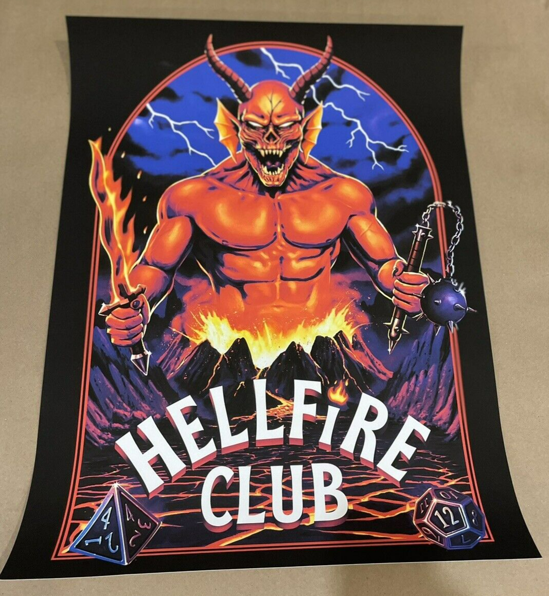 HELLFIRE CLUB (STRANGER THINGS) SOLD OUT PRINT (by Tom