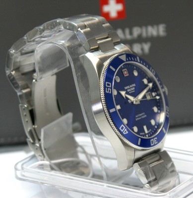 SWISS MILITARY SWISS ALPINE MILITARY AUTOMATIC DEEP SEA BLUE/BLUE REF.: 7095,2135 UNWORN