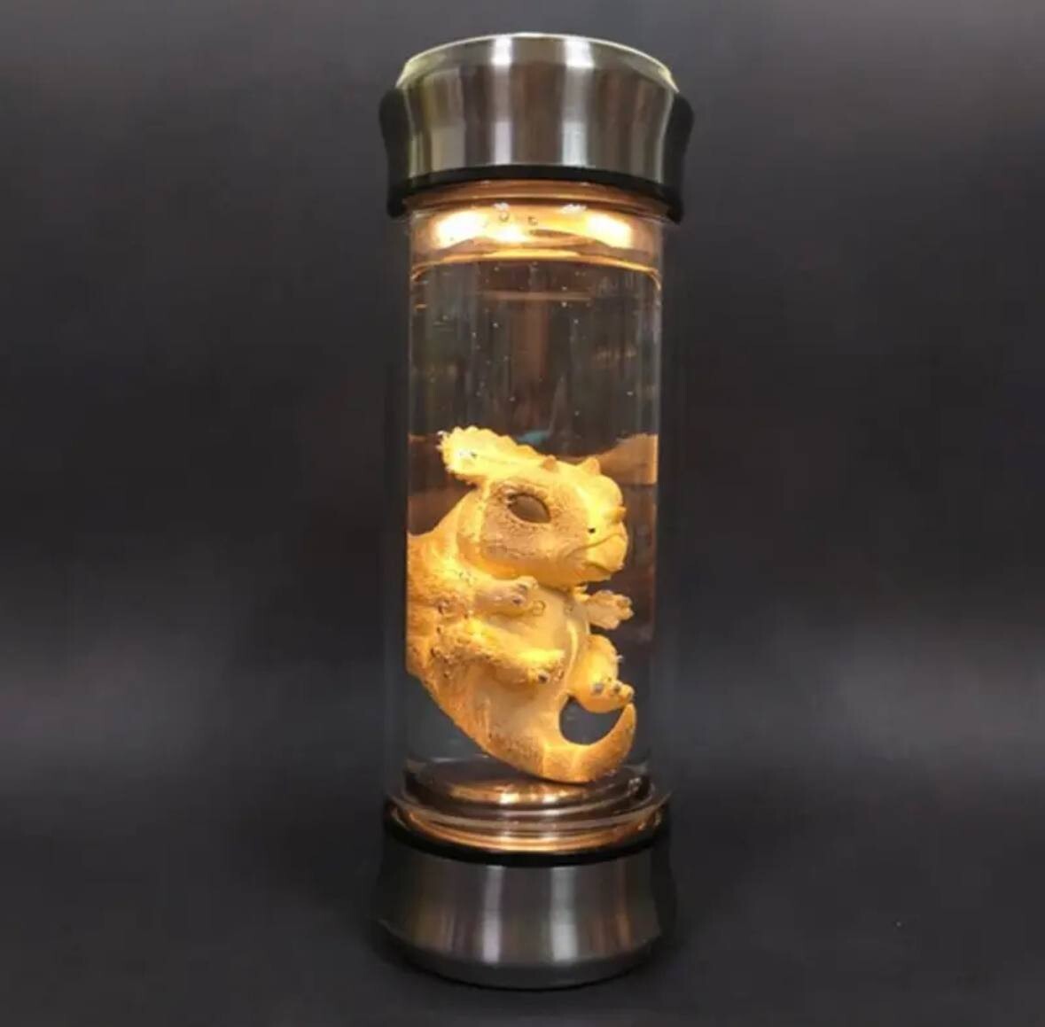 USA Jurassic Park Dinosaur Embryo Jar World Velociraptor Blue Embryo Prop Alien