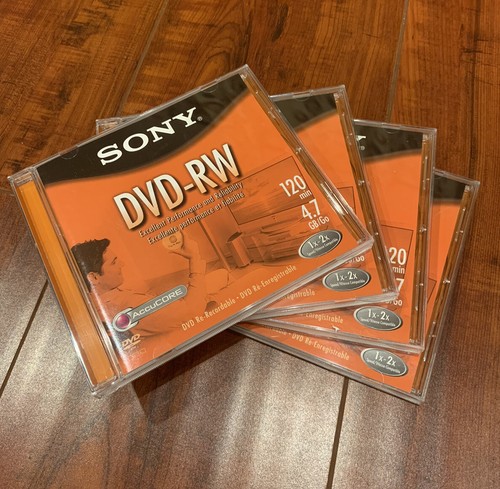 CD Blu-ray✖️4 CD➕DVD✖️4 Sony DVD-RW 1x-2x (4.7 GB) - Set of 4 | eBay