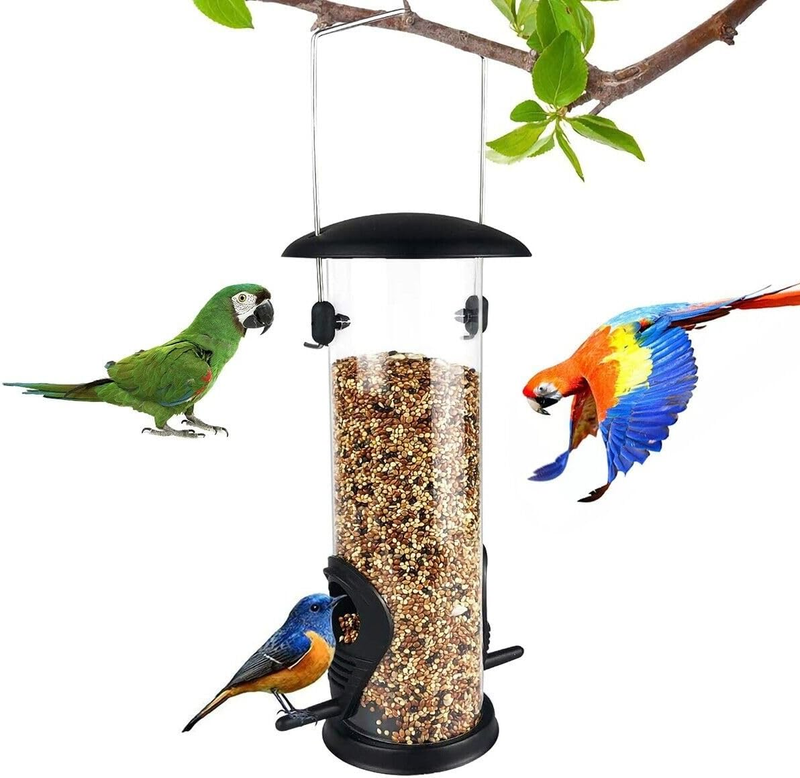 , Tube Bird Feeders For Outdoors Hanging, Heavy Duty Chew-proof