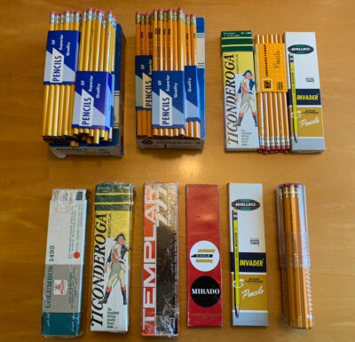 Massive Lot Of 19 Dozen #3/#4 Vintage Pencils, Mirado, Dixon, Templar, Invader