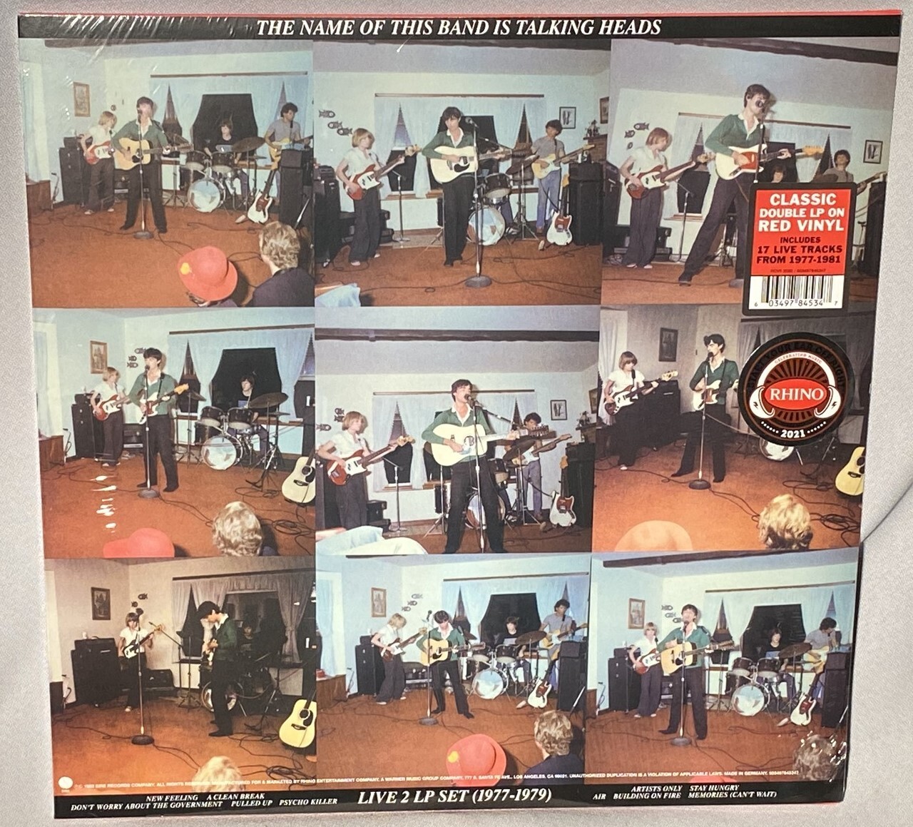 LP TALKING HEADS Live 1977-1979 (RED Vinyl, GERMANY, 2021