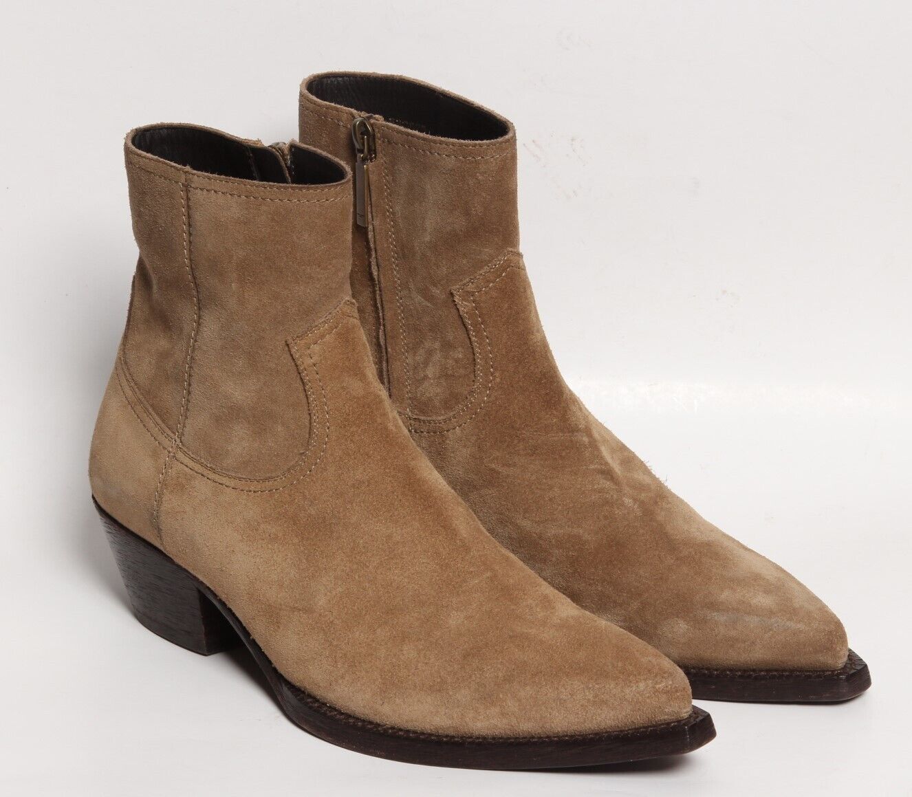 Saint Laurent 'Lukas' YSL Mens Ankle Western Cowboy Boots Saint Laurent 'Lukas' YSL Mens Ankle Western Cowboy Boots
