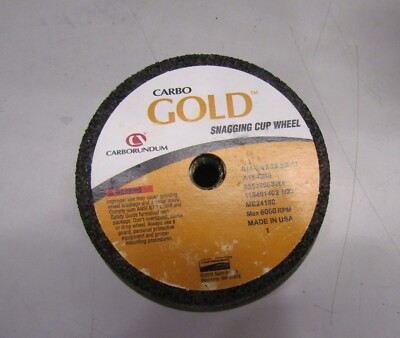 Carbo 05539563989 Gold A16-QB5 Snagging Cup Wheel 6''/4-3/4''X2''X5/8-11