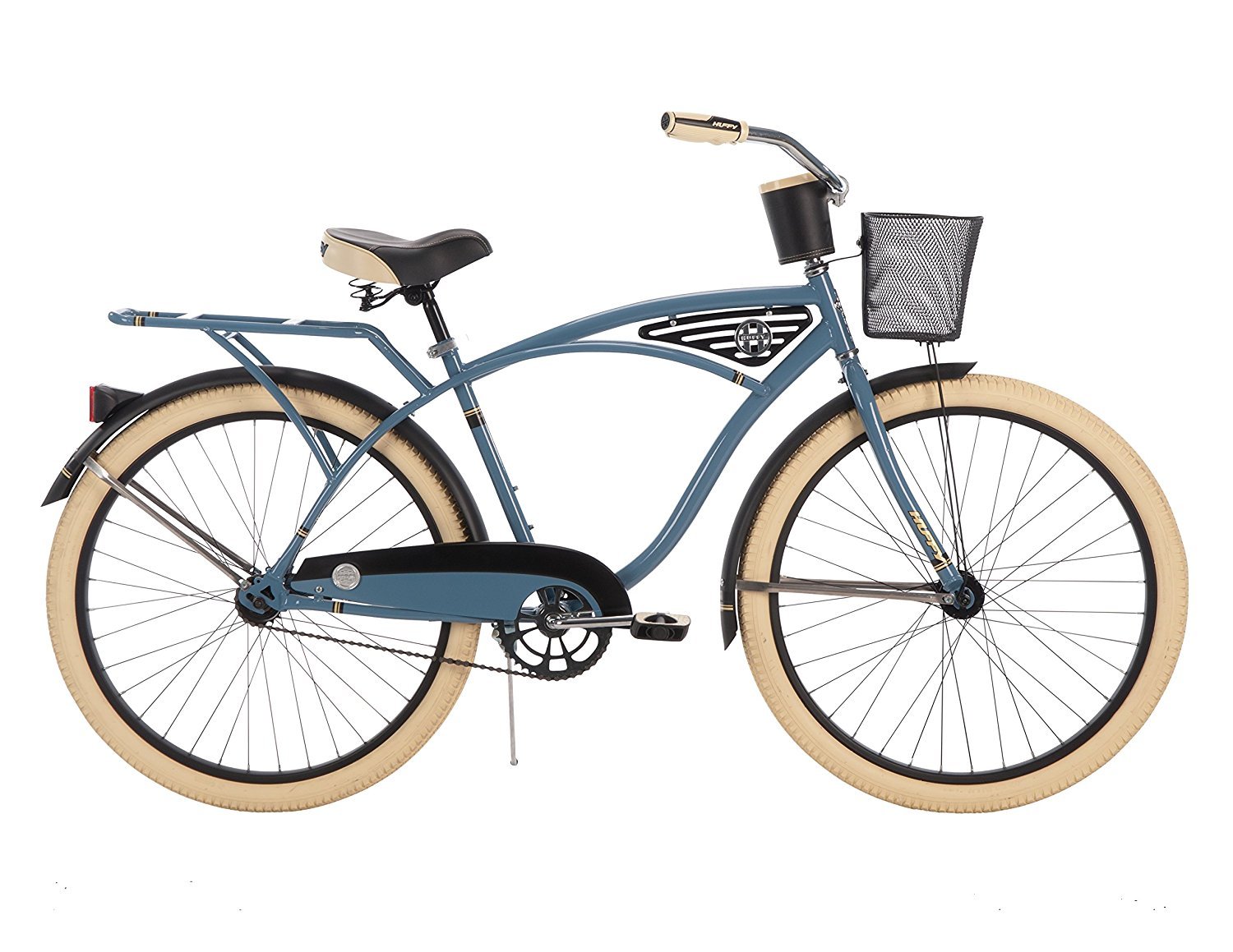 26-inch Huffy Deluxe Men's' Cruiser Bike, Blue