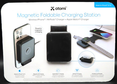 Atomi 3-in-1 Magnetic Foldable Charging Station, Made for iPhone 12/13