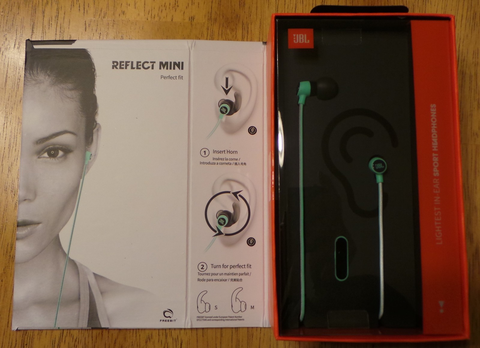 JBL REFLECT MINI In Ear Wired Sweatproof Sport Headphones with Mic, Teal