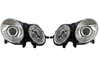 W211 ベンツ AMG Eクラス HELLA製 バラスト 純正OEM品 For Mercedes W211 Set of Left & Right Headlight Assemblies
