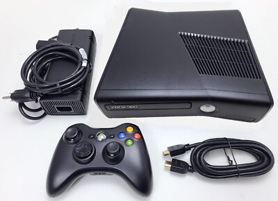 Microsoft Xbox 360S Black XBOX 360 SLIM Video Game Console System