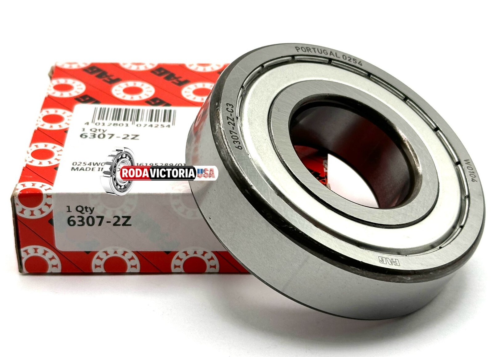 FAG 6307 ZZ C3 Deep Groove Ball Bearing, Metal Shielded