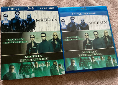 The Matrix / Matrix Reloaded / Matrix Revolutions (Blu-ray, 2013, 3-Disc Set)