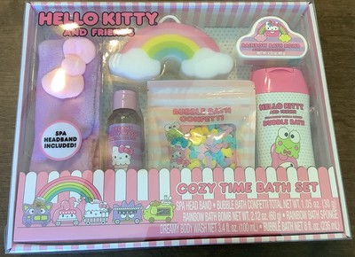 Hello Kitty And Friends Cozy Time Bath Set Bubble Bath Wash Bomb Headband NEW