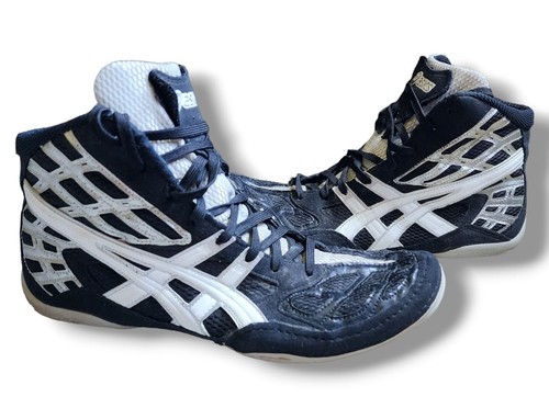 ASICS J203Y WRESTLING SHOES SPLIT SECOND 9 BLACK WHITE