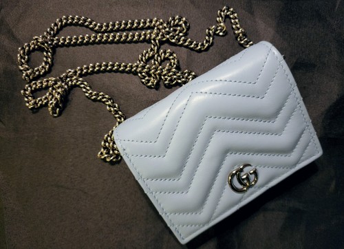★Gucci★GG Marmont Card Case Wallet★Light Gray GG Marmont card case in light grey leather | GUCCI® Australia