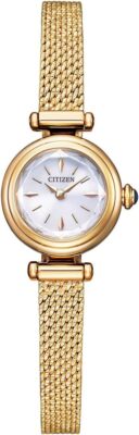 Pre-owned Citizen [] Watch Kii: Eco-drive Round Mesh Eg7082-66a Women's Gold