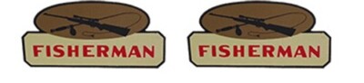Replacement water slide decal set Tonka fisherman W/TRACKING