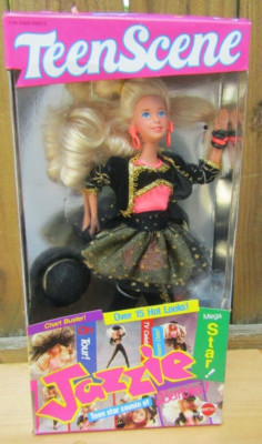 Vintage 1990 Teen Scene Jazzie Cousin of Barbie Doll #5507 New Mattel