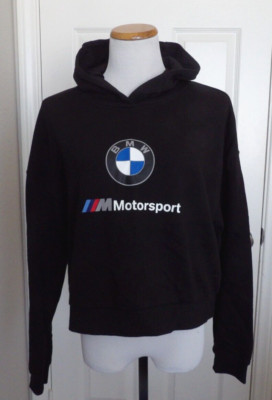 NWT Authentic PUMA BMW M MOTORSPORT Black Women's Hoodie Size M