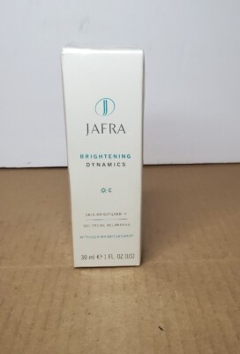Jafra Brightening Dynamics Skin Brightener + Gel Facial 1.0 Oz - NEW & SEALED!