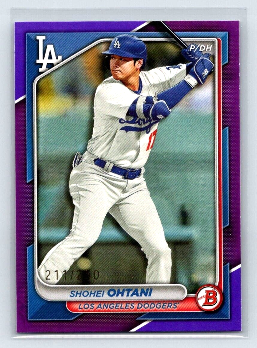 SHOHEI OHTANI 2024 BOWMAN PURPLE PARALLEL /250 LOS ANGELES